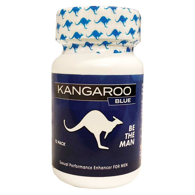 Kangaroo "Blue" For Him 12 Count Bottl... KG-BLUE-BOT