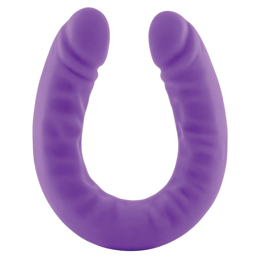 Ruse Silicone Slim Double Dong-Purple 18