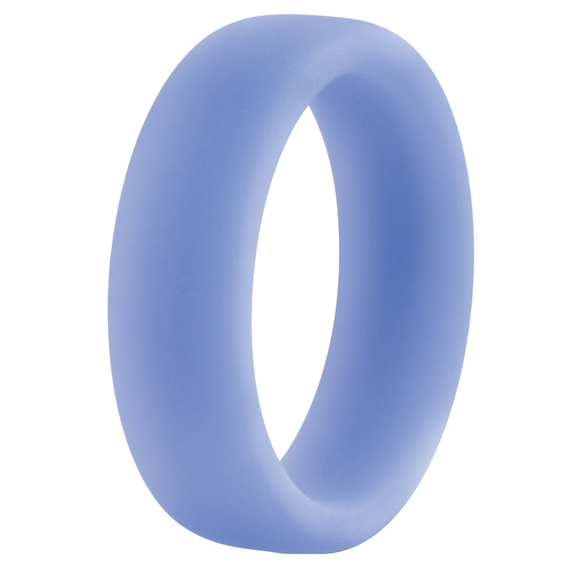 Performance Silicone Glo Cock Ring-Blue Glow