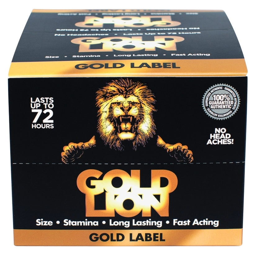Gold Lion Liquid Shot Display of 12