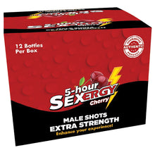 Load image into Gallery viewer, Sexergy Liquid Shot Male Display of 12 SEXMLIQ