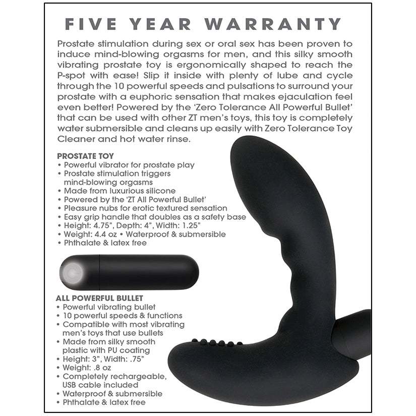 Zero Tolerance Eternal P-Spot Massager... LifestyleDistributing.com Zero Tolerance Eternal P-Spot Massager... LifestyleDistributing.com