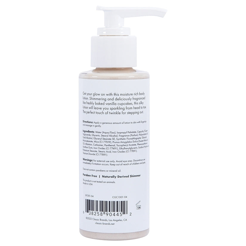 CG Glow Vanilla Cupcake Shimmer Lotion-Gold
