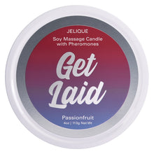 Load image into Gallery viewer, Jelique Massage Candle Get Laid Passion Fruit 4oz