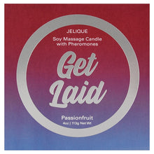 Load image into Gallery viewer, Jelique Massage Candle Get Laid Passion Fruit 4oz