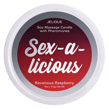 Load image into Gallery viewer, Jelique Massage Candle Sex-A-Licious Ravenous Raspberry 4oz