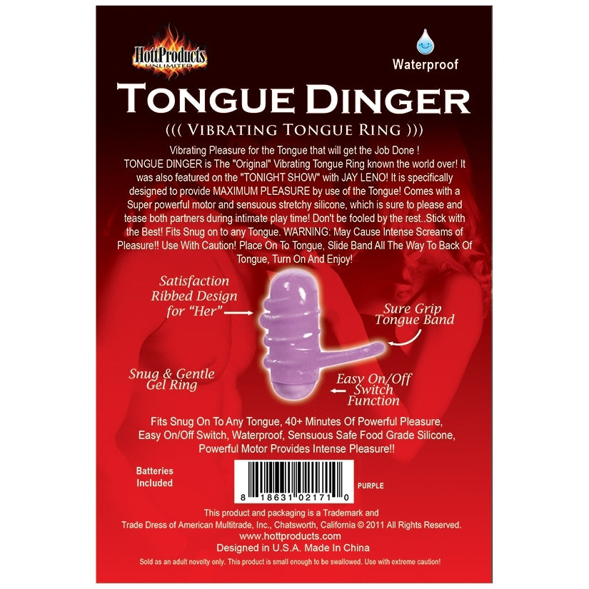 Tongue Dinger-Purple  LifestyleDistributing.com