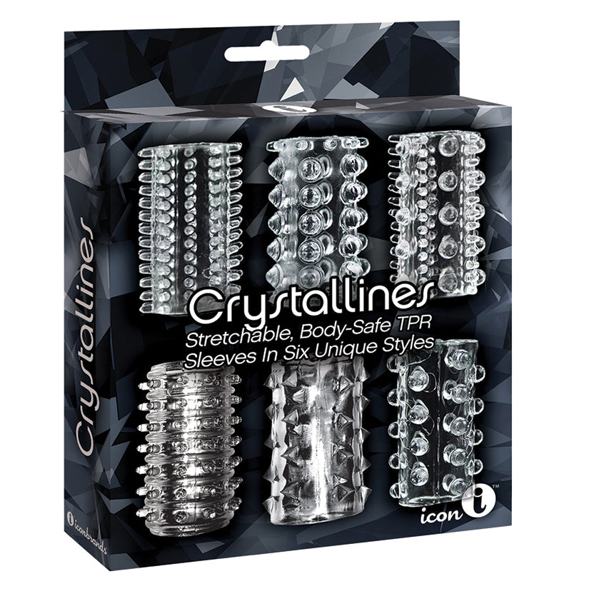 The 9's Crystalline TPR Cock Sleeves-C... IC2640-2
