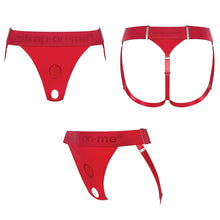 Load image into Gallery viewer, Strap On Me Harness Lingerie Unique-Red One Size