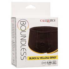 Load image into Gallery viewer, Boundless Brief-Black and Yellow L/XL SE-2701-24-3