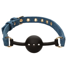 Load image into Gallery viewer, Ride 'Em Premium Denim Collection Ball Gag