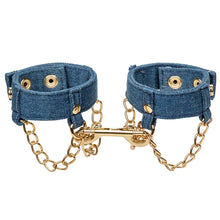 Load image into Gallery viewer, Ride 'Em Premium Denim Collection Wrist Cuffs