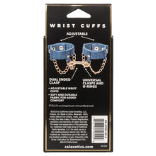 Load image into Gallery viewer, Ride 'Em Premium Denim Collection Wrist Cuffs