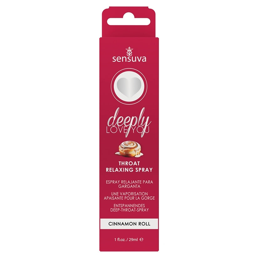 Sensuva Deeply Love You Throat Relaxing Spray-Cinnamon Roll 1oz
