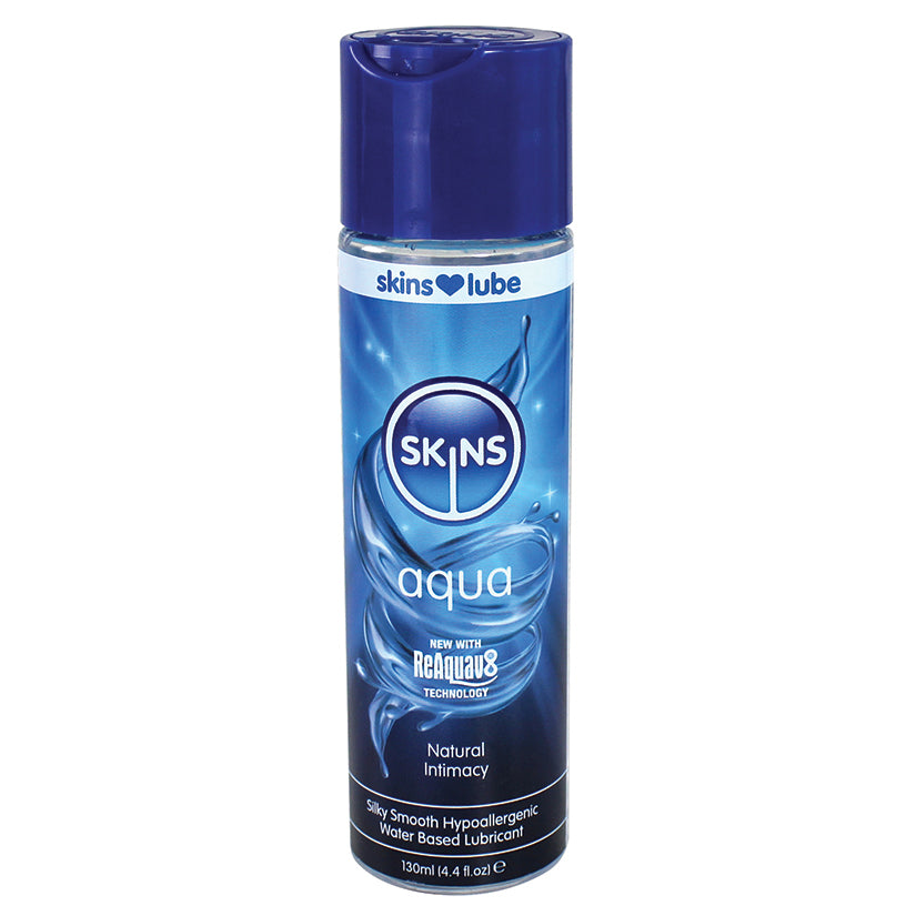 Skins Aqua Water Based Lubricant 4.4oz SKLUBAQ4