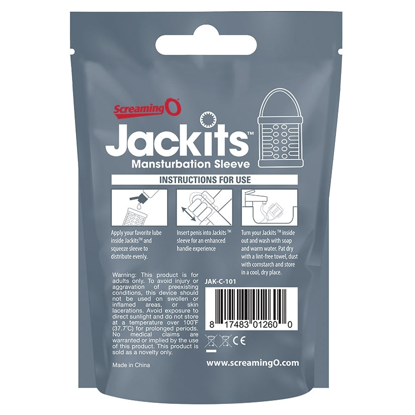 Screaming O Jackits MANsturbation Sleeve Clear