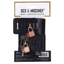 Load image into Gallery viewer, S&M Brat Locking Cuffs