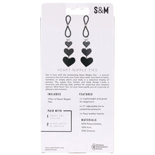 Load image into Gallery viewer, S&M Heart Nipple Ties