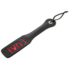 Load image into Gallery viewer, Sportsheets Leather Impression Paddle-Love 12