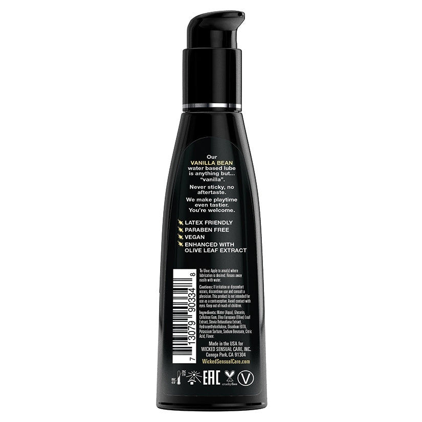 Wicked Aqua Flavored Lube-Vanilla Bean 4oz