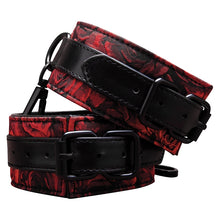 Load image into Gallery viewer, Secret Kisses Rosegasm Faux Leather Handcuffs