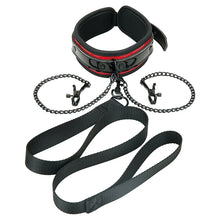 Load image into Gallery viewer, WhipSmart HeartBreaker Deluxe Collar, Nipple Clips Leash Set