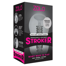 Load image into Gallery viewer, Zolo Double Bubble Mini Stroker-Grey ZO-6025