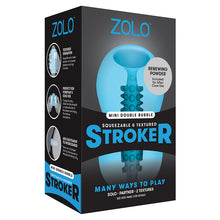 Load image into Gallery viewer, Zolo Double Bubble Mini Stroker-Blue ZO-6026