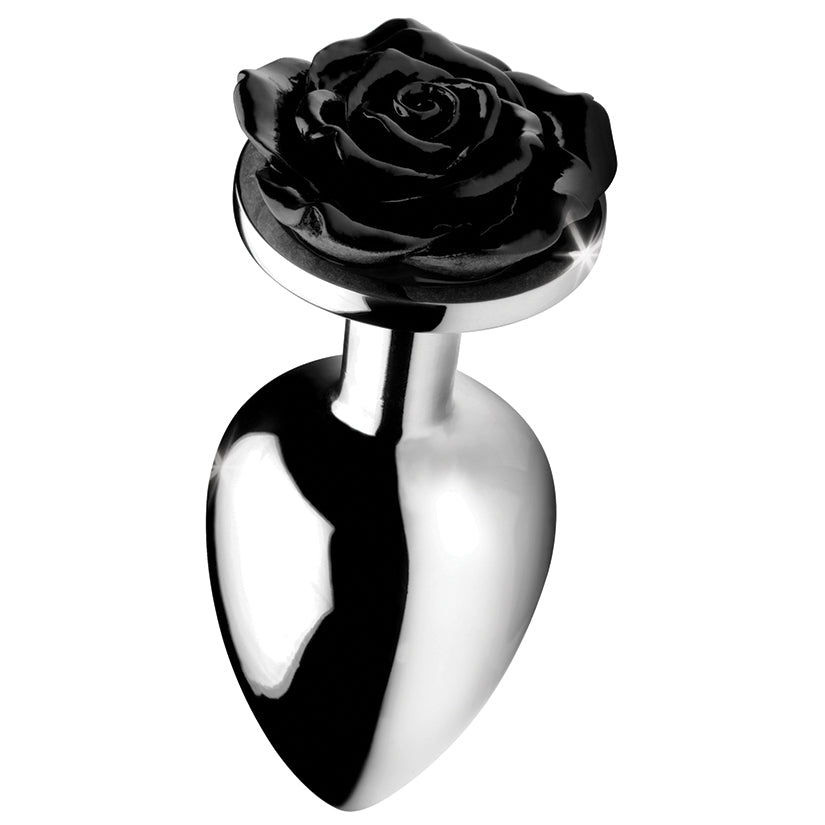 Booty Sparks Black Rose Anal Plug-Larg...  LifestyleDistributing.com