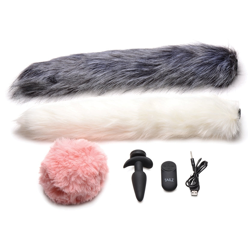 Tailz Vibrating Anal Plug & 3 Tails wi... LifestyleDistributing.com Tailz Vibrating Anal Plug & 3 Tails wi... LifestyleDistributing.com