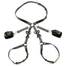 Load image into Gallery viewer, Strict Bondage Harness with Bows-Black M/L