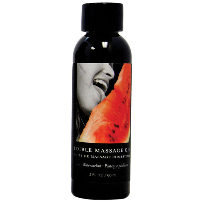Earthly Body Edible Massage Oil-Watermelon 2oz EBMSE204