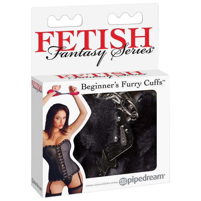 Fetish Fantasy Beginner's Furry Cuffs-Black PD3800-23