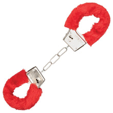 Load image into Gallery viewer, Playful Furry Cuffs-Red