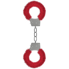 Load image into Gallery viewer, Ouch! Beginner&#39;s Furry Handcuffs-Red SMO002RED