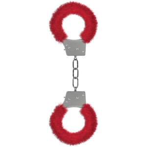 Ouch! Beginner's Furry Handcuffs-Red SMO002RED