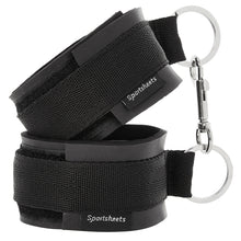 Load image into Gallery viewer, Sportsheets Sports Cuffs Black