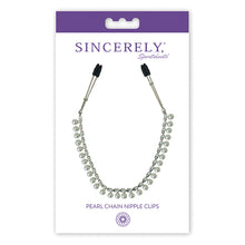 Load image into Gallery viewer, Sincerely Pearl Nipple Clips SS520-33
