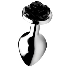 Load image into Gallery viewer, Booty Sparks Black Rose Anal Plug-Medium
