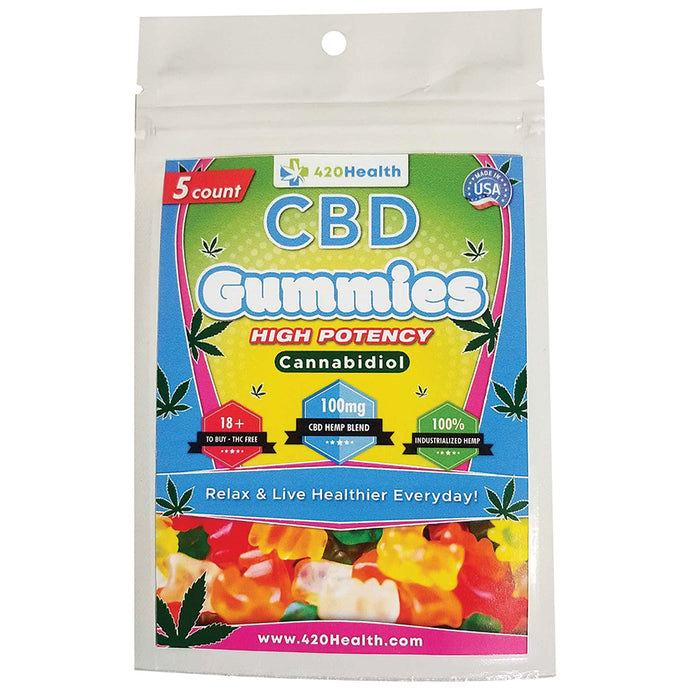 420 Health CBD Gummies 100mg 5 Count P... 420G5