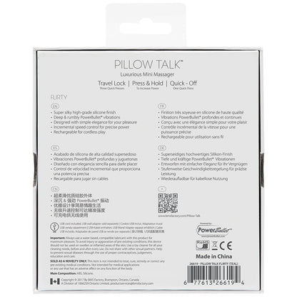 Pillow Talk Flirty Mini Massager-Pink 4.25