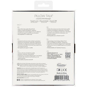 Pillow Talk Racy Mini Massager-Teal 5