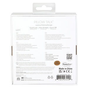 Pillow Talk Lusty Flickering Massager-Teal