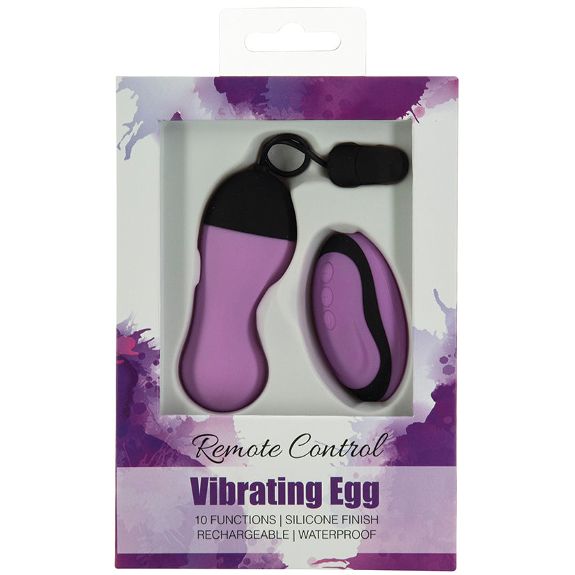 Remote Control Vibrating Egg-Purple 57415