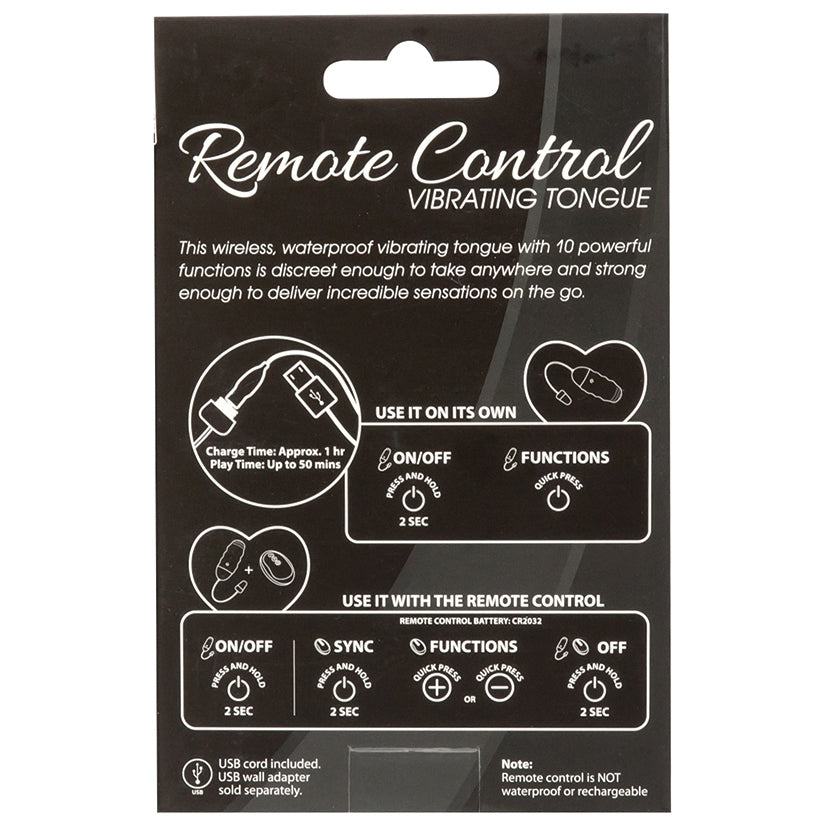Remote Control Vibrating Tongue-Pink