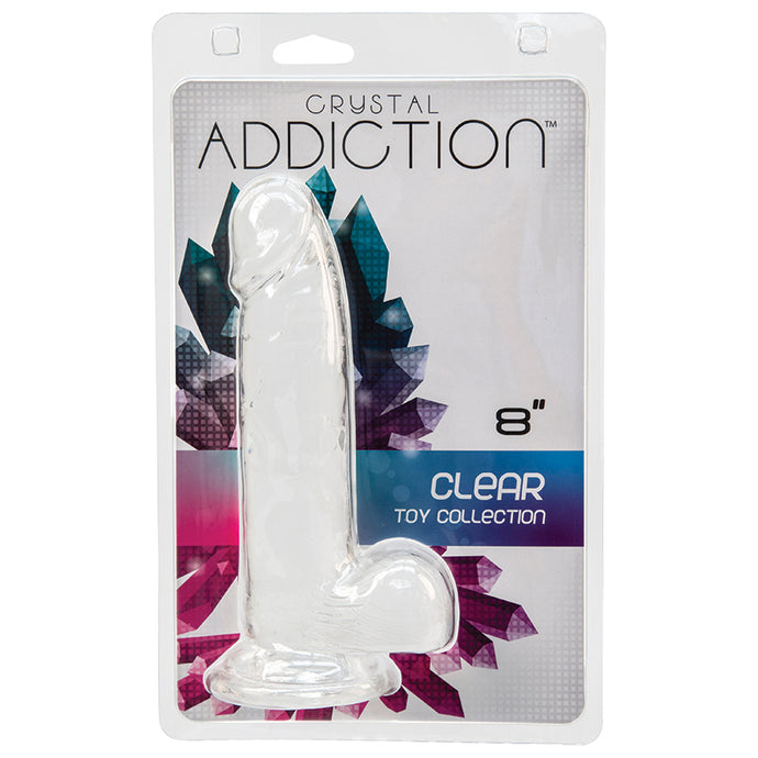 Crystal Addiction Dong W/ Balls-Clear ... 863-20