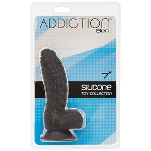 Addiction Ben Dildo W/ Balls-Black 7" 87311