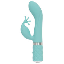 Load image into Gallery viewer, Pillow Talk Kinky Dual Massager-Teal 8.5