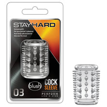 Load image into Gallery viewer, Stay Hard Cock Sleeve 03-Clear BL-00312