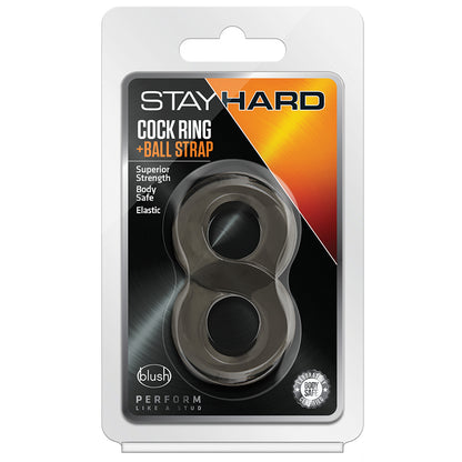 Stay Hard Cock Ring and Ball Strap-Bla... BL-00465